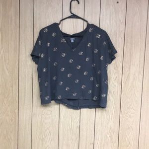 Short Sleeved Crop Top